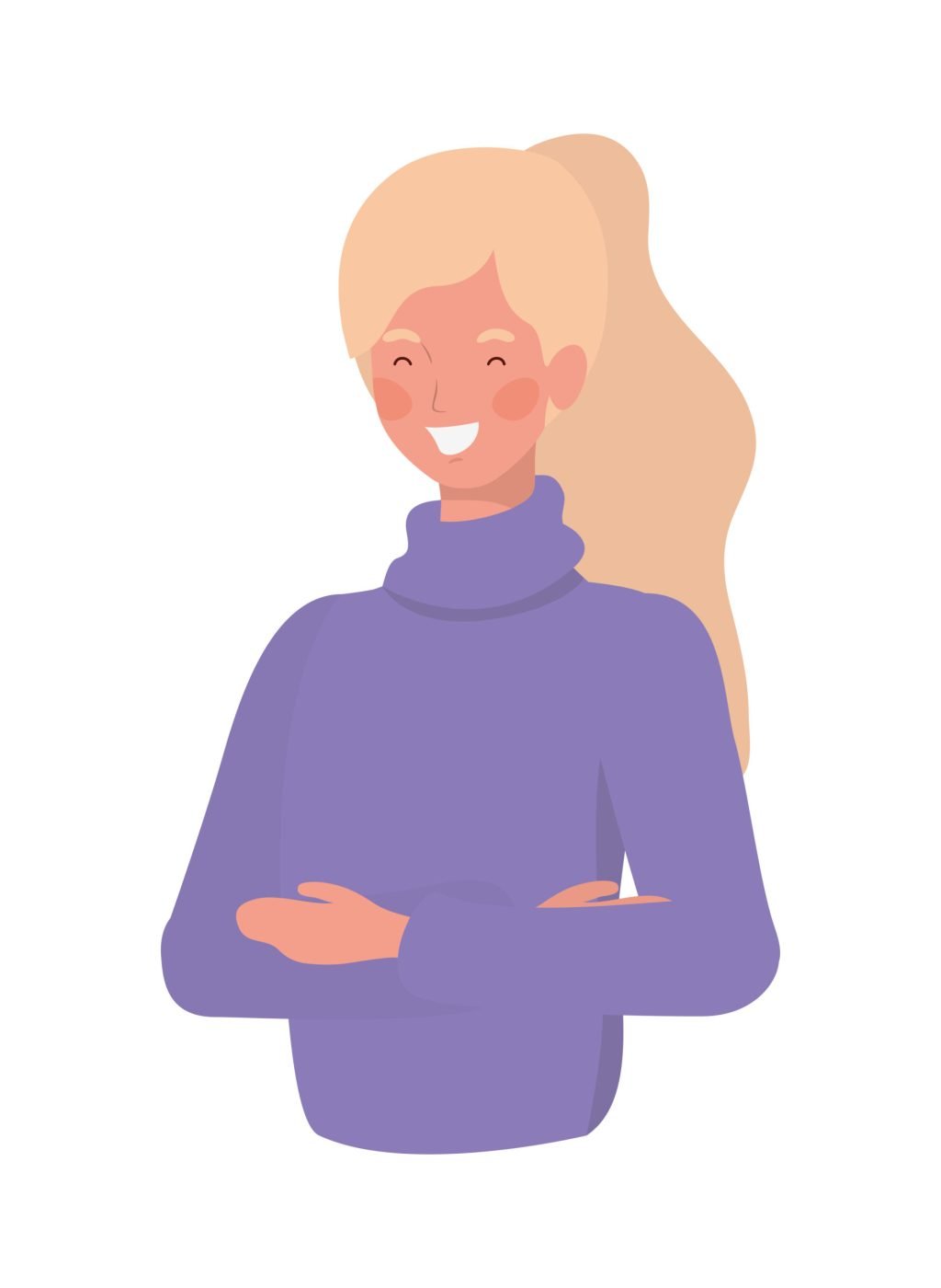 young woman on white background vector illustration design